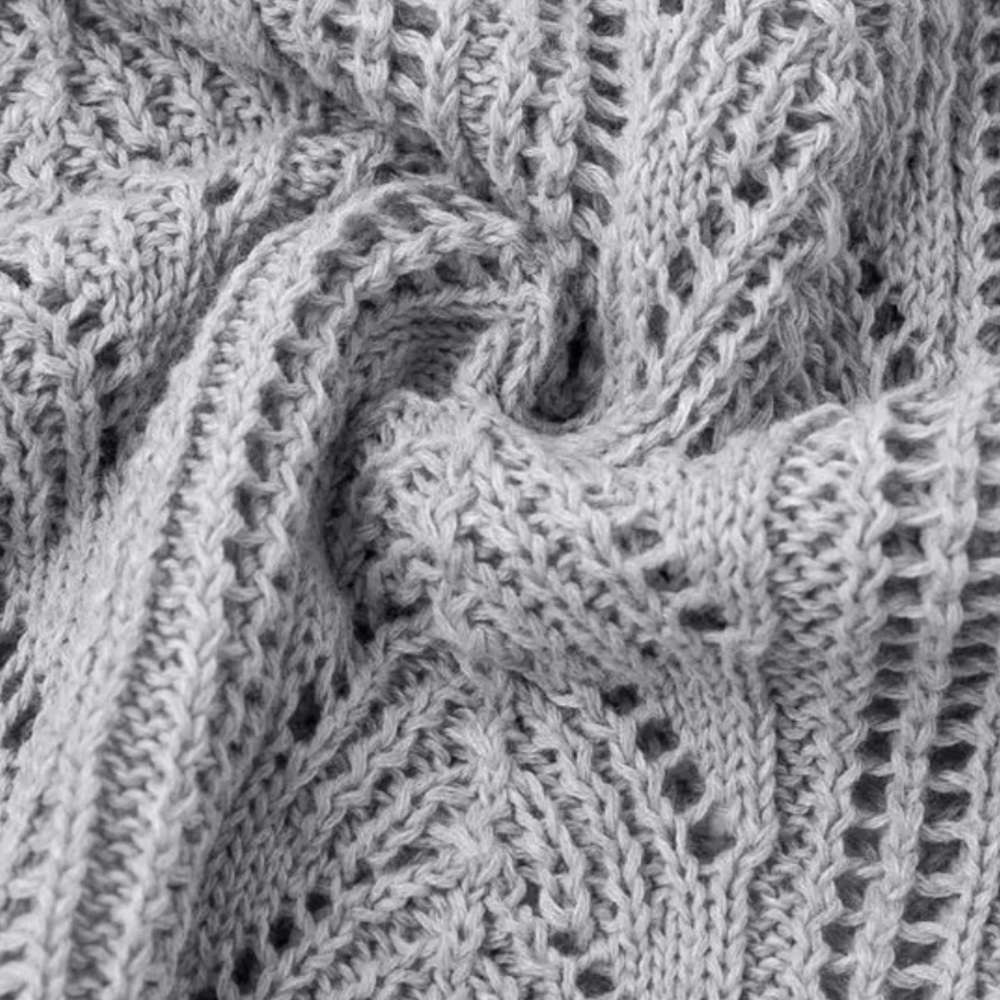 Gray Ruffled Sweater Top - Picture 7 of 7